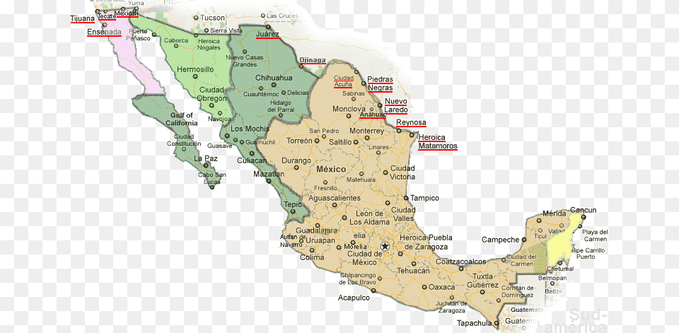 Mapa De Horarios De Mexico, Atlas, Chart, Diagram, Map Png
