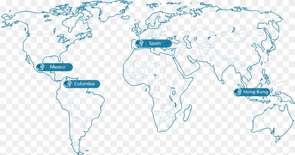Mapa De Oficinas Freight Forwarder, Chart, Plot, Map, Atlas Png