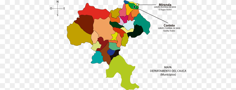 Mapa Del Cauca Ubicacion De Miranda Cauca, Chart, Map, Plot, Atlas Free Png Download