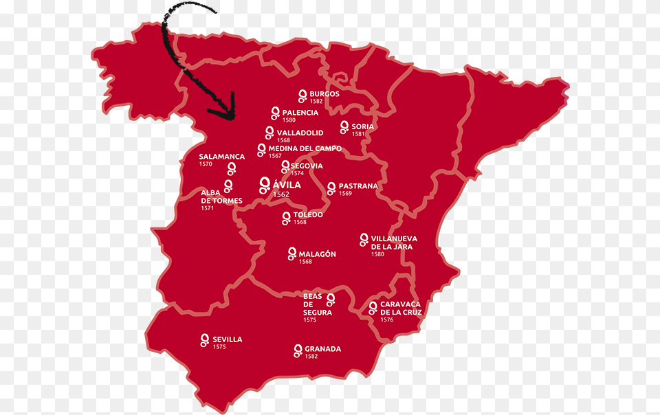Mapa Flecha Es Spain Map Outline Vector, Chart, Plot, Atlas, Diagram Free Png