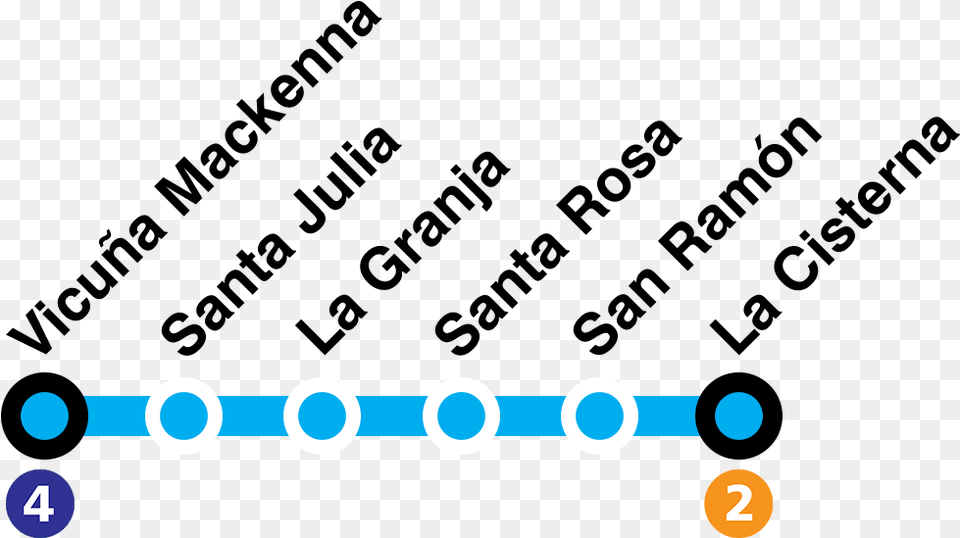 Mapa Lnea 4a Metro De Santiago Circle Free Png Download