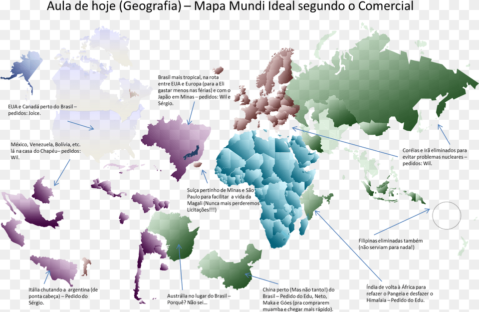 Mapa Mundi Modificado Atlas, Chart, Plot, Person Free Transparent Png