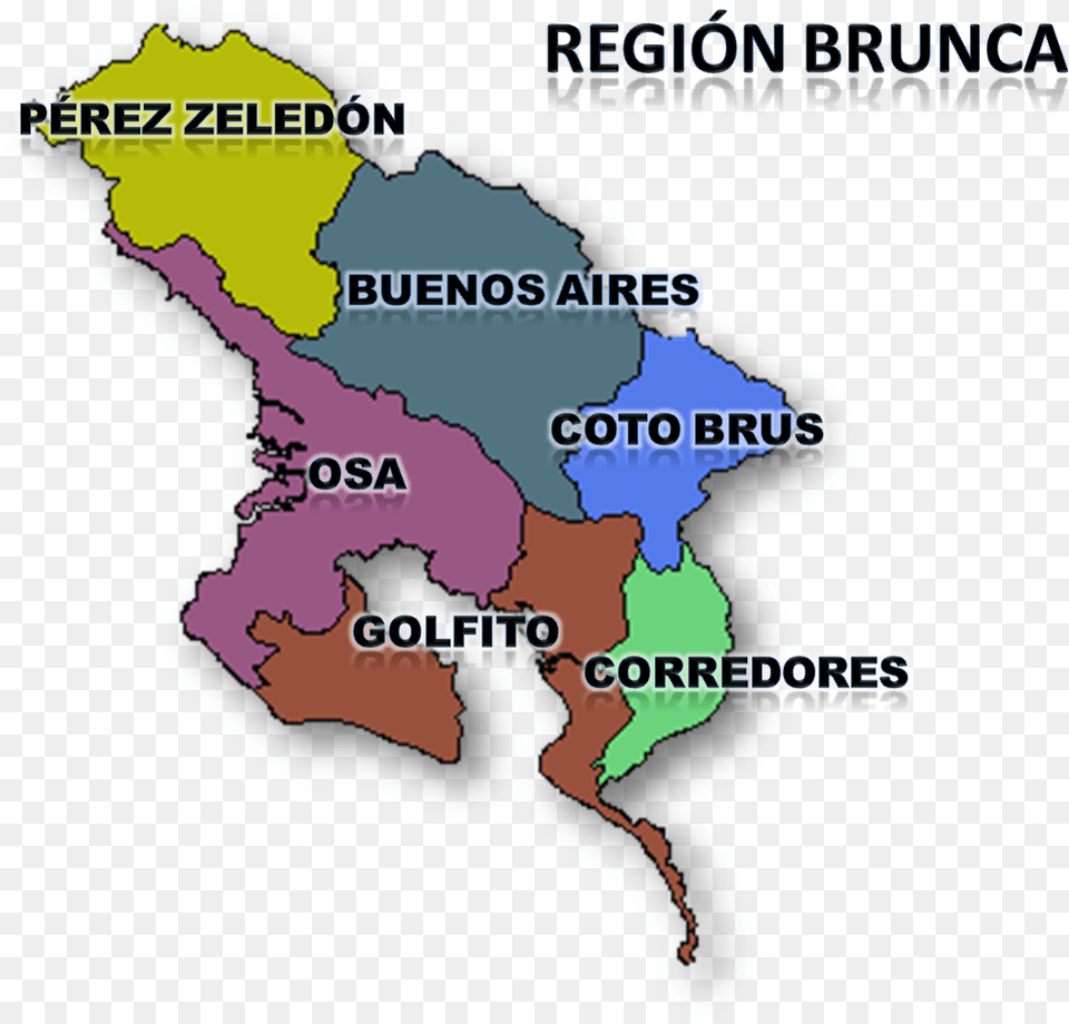 Mapa Region Brunca3 Bolivarian University Of Chile, Atlas, Chart, Diagram, Map Free Png