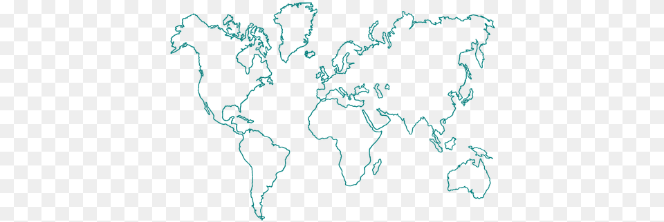 Mapamundi En Blanco World Map Contour Lines, Pattern, Embroidery, Stitch Free Png Download