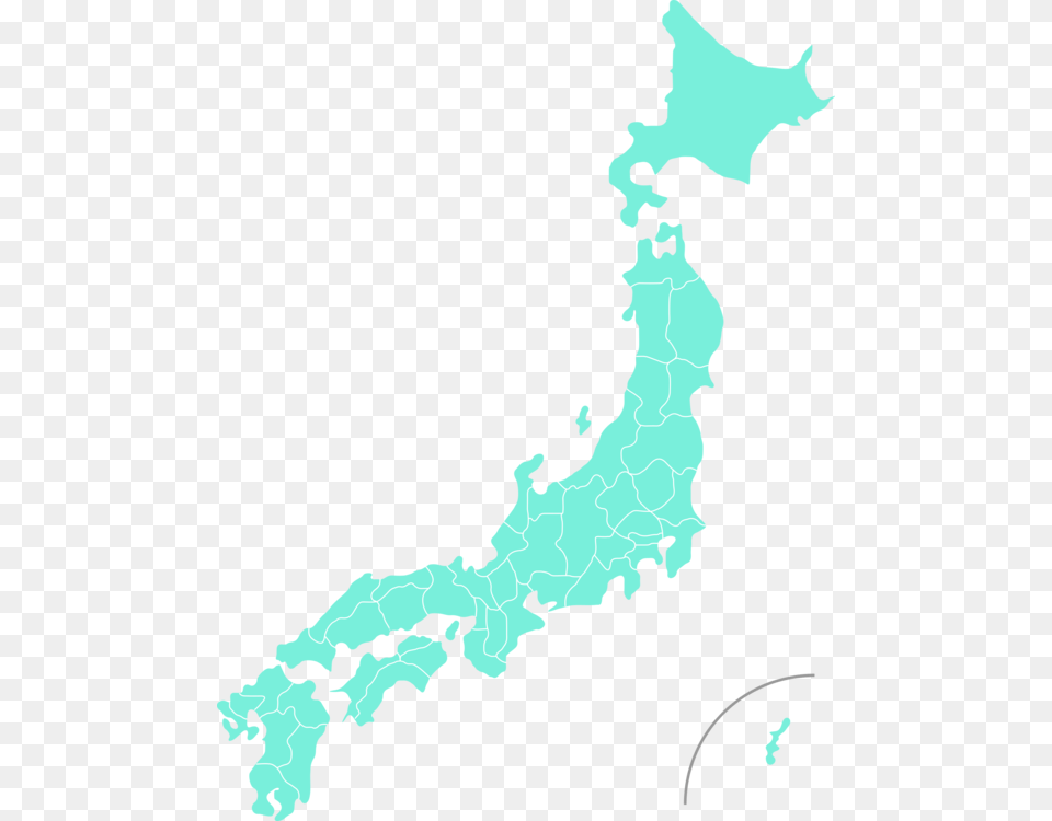 Mapareasky Colour Map Of Japan, Water, Sea, Plot, Outdoors Free Png Download