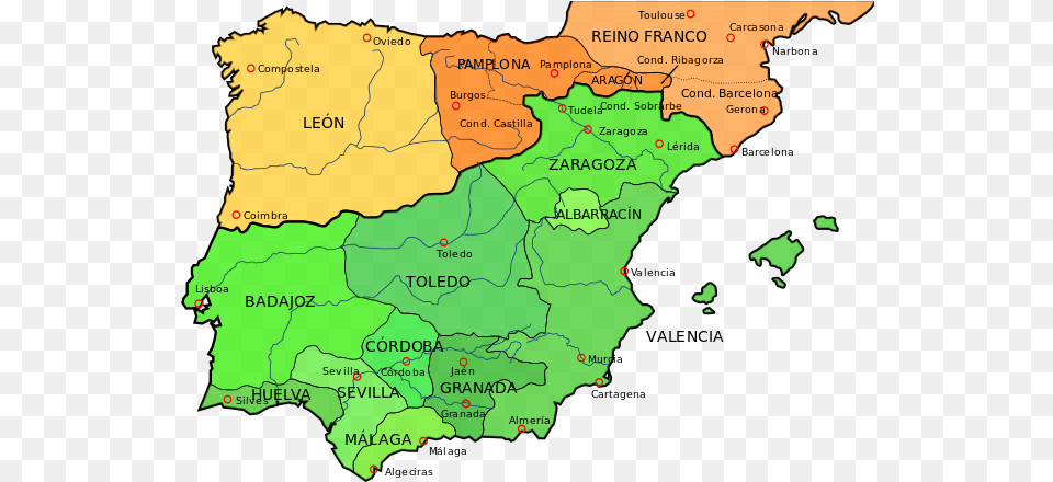 Mapas Sobre La Edad Media De Spain Caliphate, Atlas, Chart, Diagram, Map Png