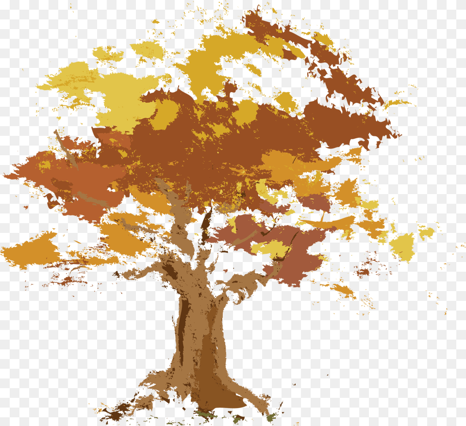 Maple, Plant, Tree, Art, Painting Png Image