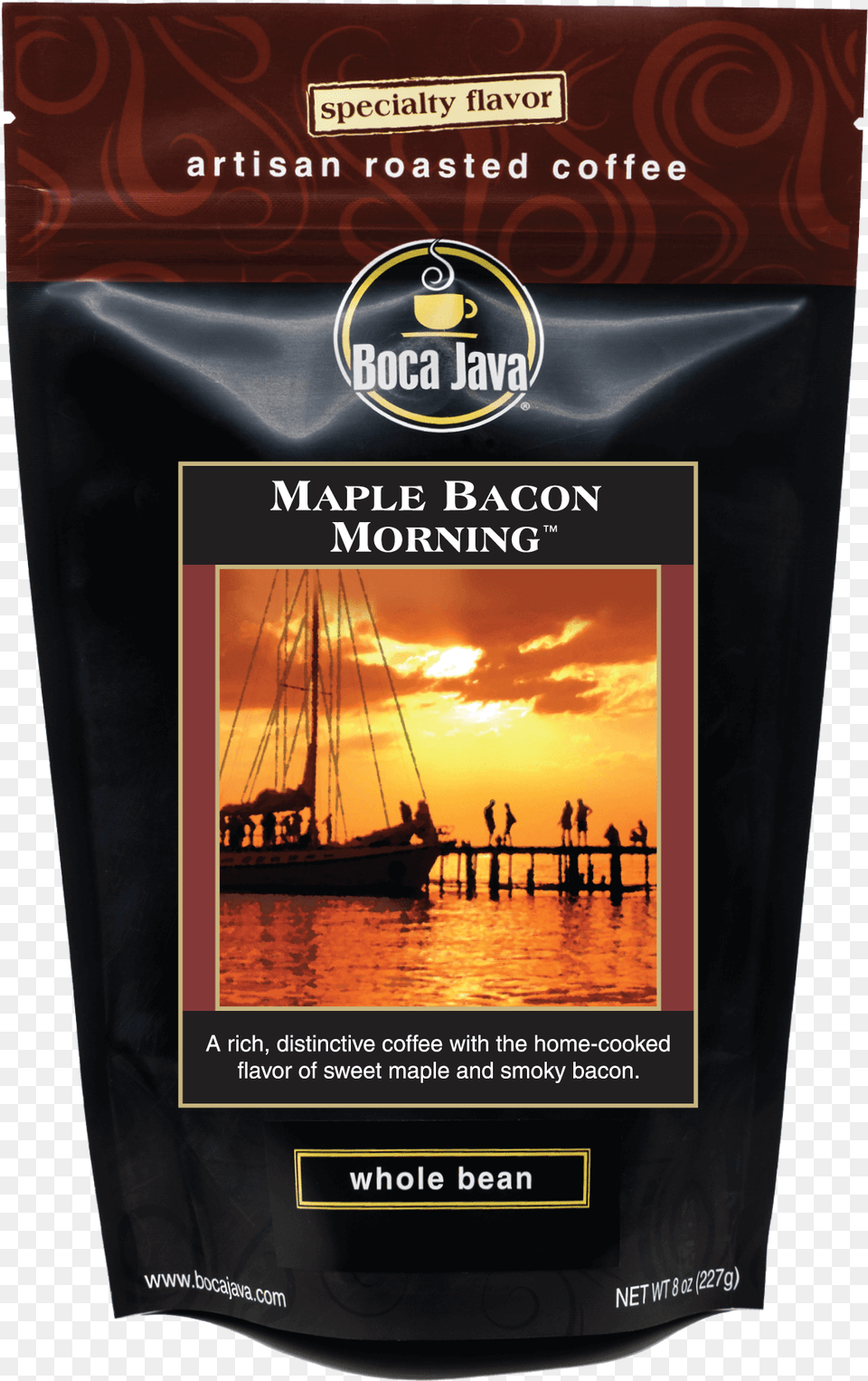 Maple Bacon Morning Coffee Boca Java, Advertisement, Poster, Boat, Transportation Png Image