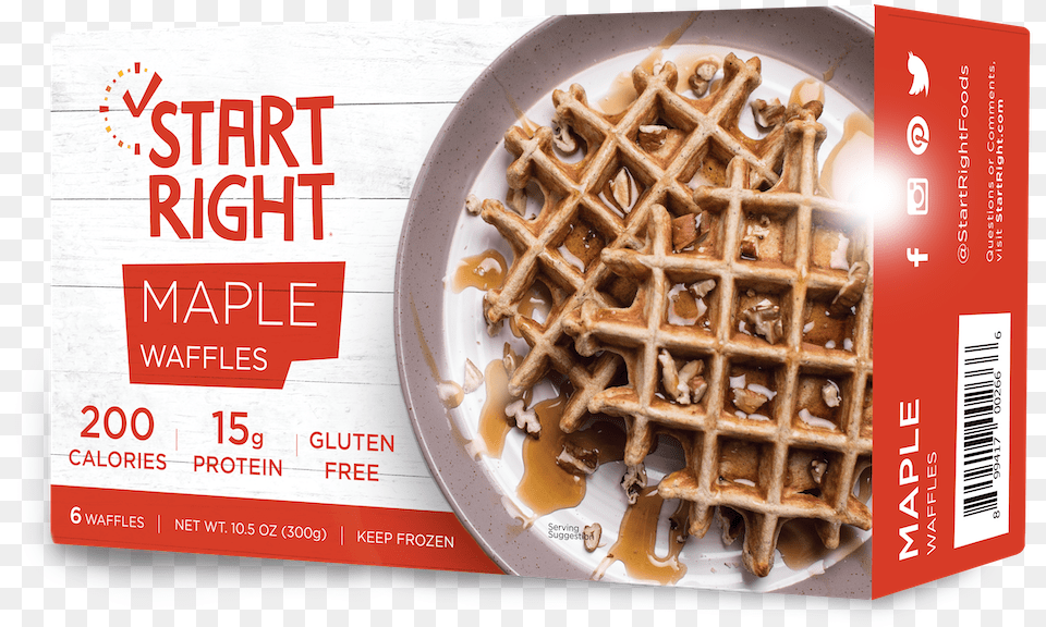 Maple Box Mock, Food, Waffle Free Transparent Png