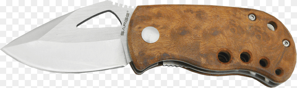 Maple Burl Fat Boy Utility Knife, Blade, Dagger, Weapon Free Png Download