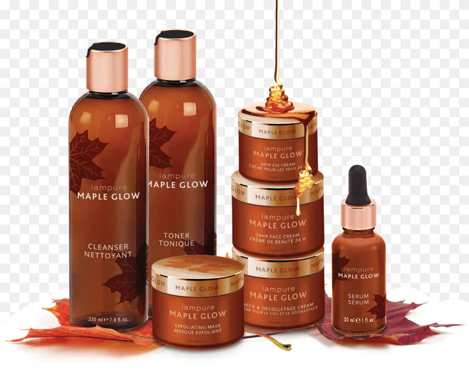 Maple Glow Line, Bottle, Lotion, Cosmetics, Perfume Free Png Download