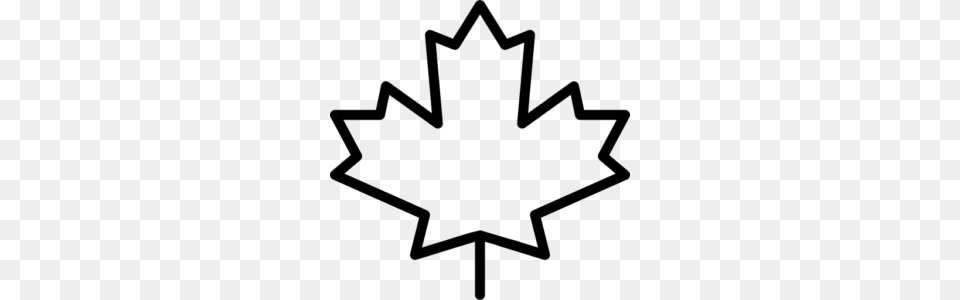 Maple Leaf Clipart Transparent Background, Gray Png Image