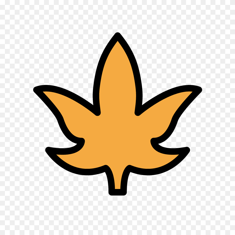 Maple Leaf Emoji Clipart, Plant, Symbol, Star Symbol, Animal Free Png Download