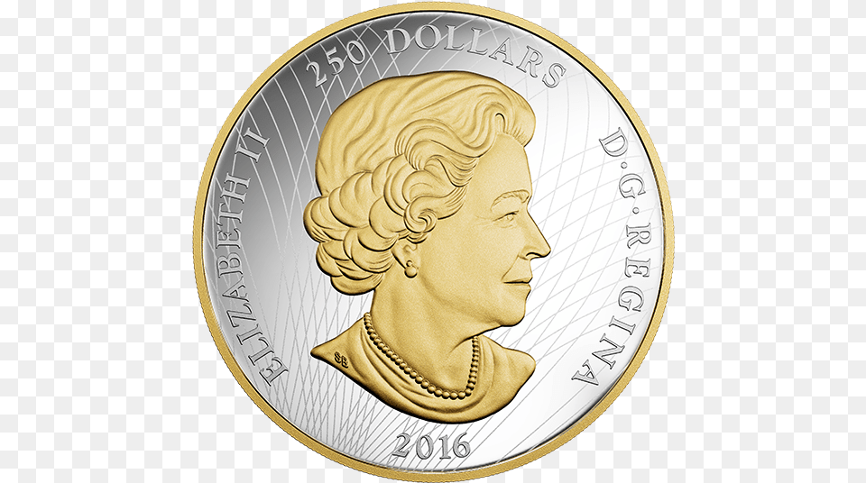 Maple Leaf Forever Silver Coin, Person, Money, Face, Head Free Png