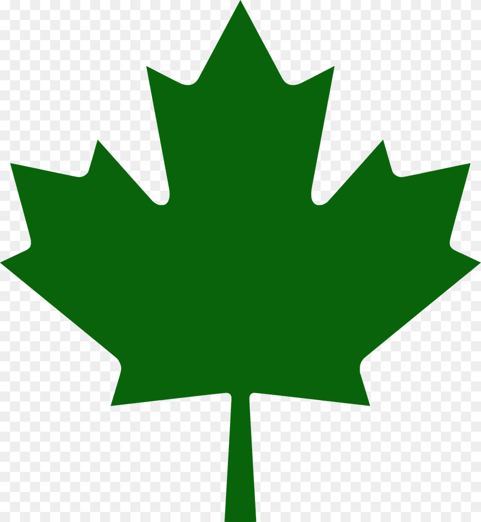Maple Leaf From Canadian Flag Silhouette, Plant, Maple Leaf Free Transparent Png