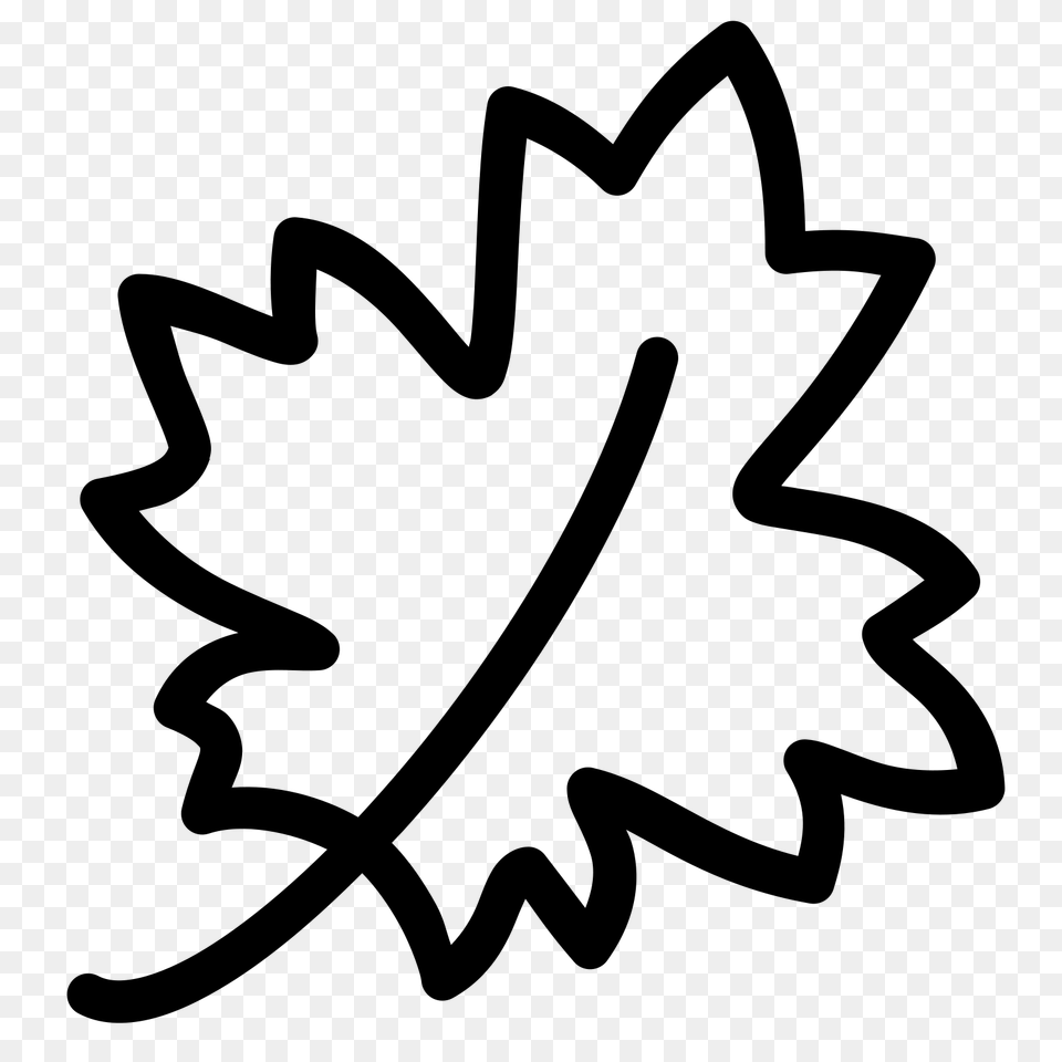 Maple Leaf Icon, Gray Png Image