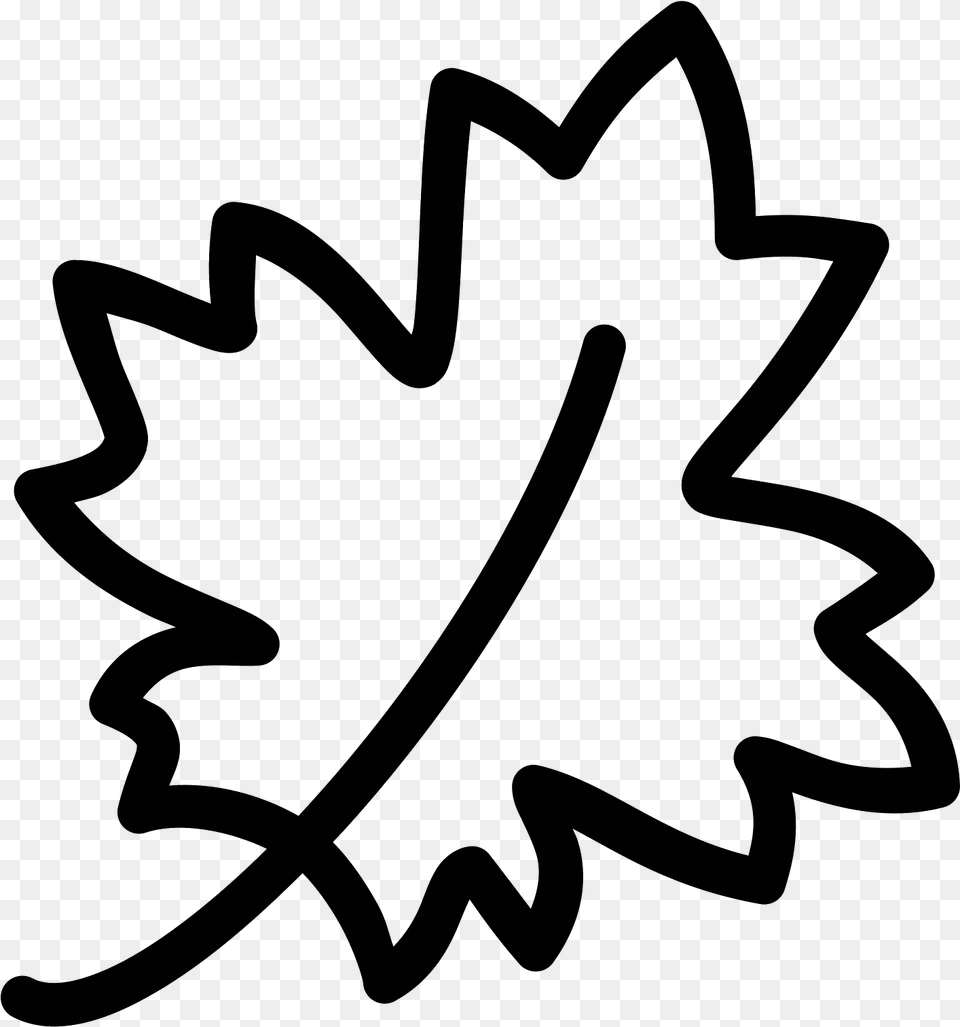 Maple Leaf Icon Fall Leaf Icon, Gray Free Png