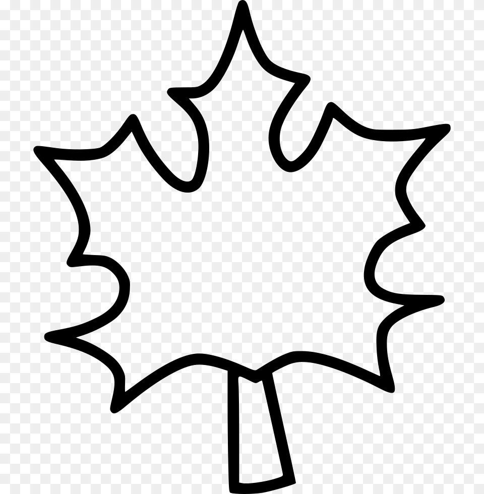 Maple Leaf Leaves Autumn Dry Tree Line Art, Plant, Maple Leaf, Bow, Stencil Free Transparent Png