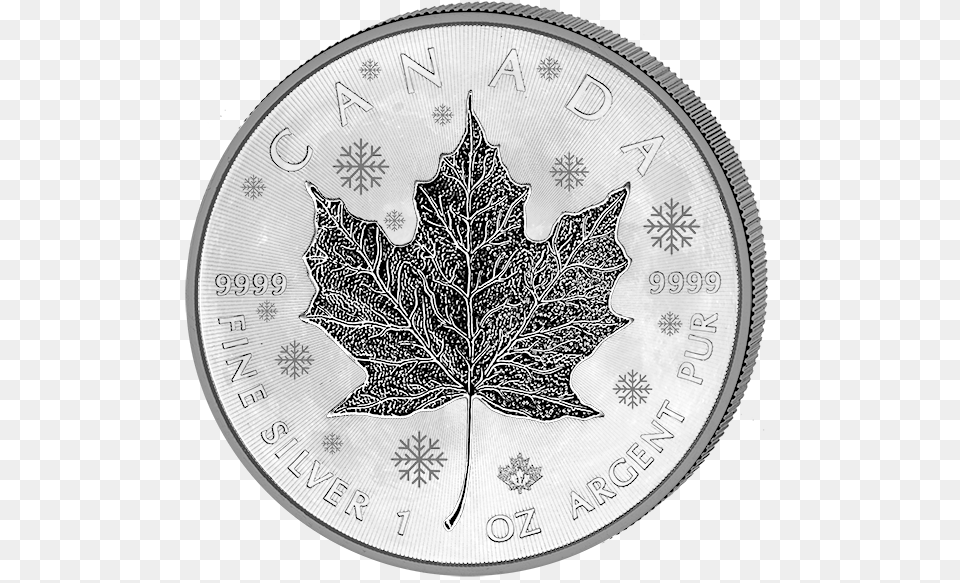 Maple Leaf Moon Phases Maple Leaf Canada Mnzen, Plant, Silver, Wristwatch, Coin Png