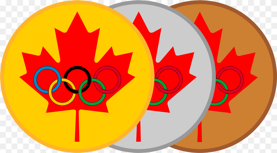 Maple Leaf Olympic Medals Canada Flags, Dynamite, Weapon Free Png Download