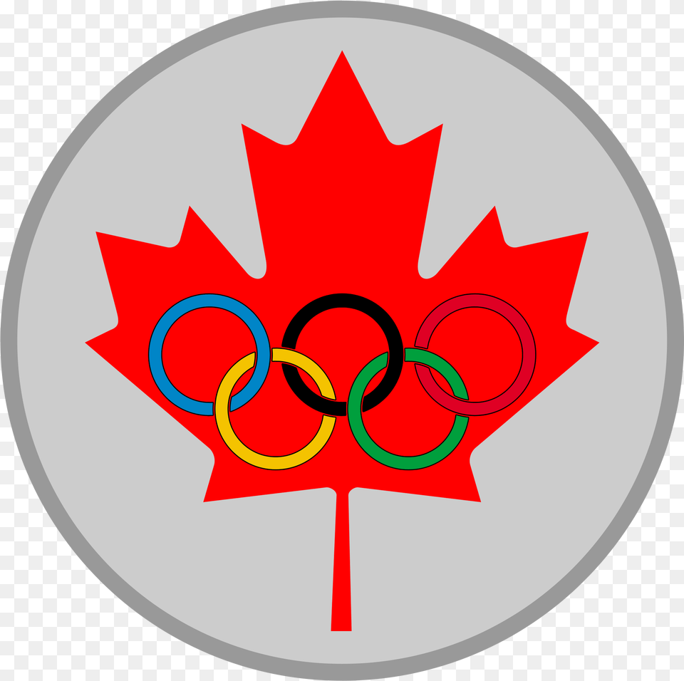 Maple Leaf Olympic Silver Medal Small Canada Flag Icon, Plant, Logo Png