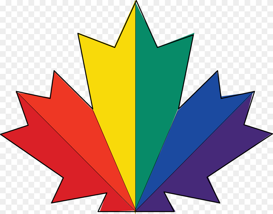 Maple Leaf Rainbow Colour, Plant, Art, Paper Free Png