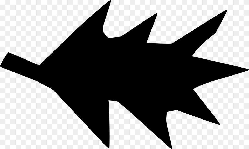 Maple Leaf Star Angle, Gray Free Png Download