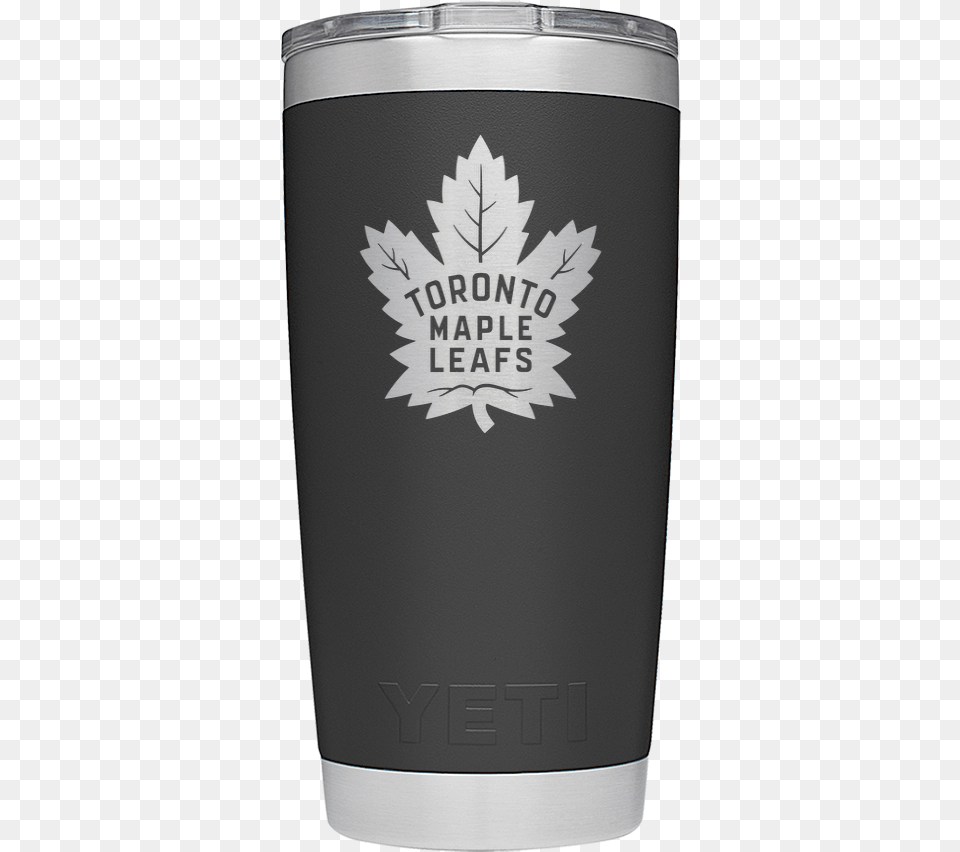Maple Leafs Yeti Rambler 20oz Tumbler Black Toronto Maple Leafs Twitter Logo, Steel, Glass, Cup, Alcohol Free Png Download