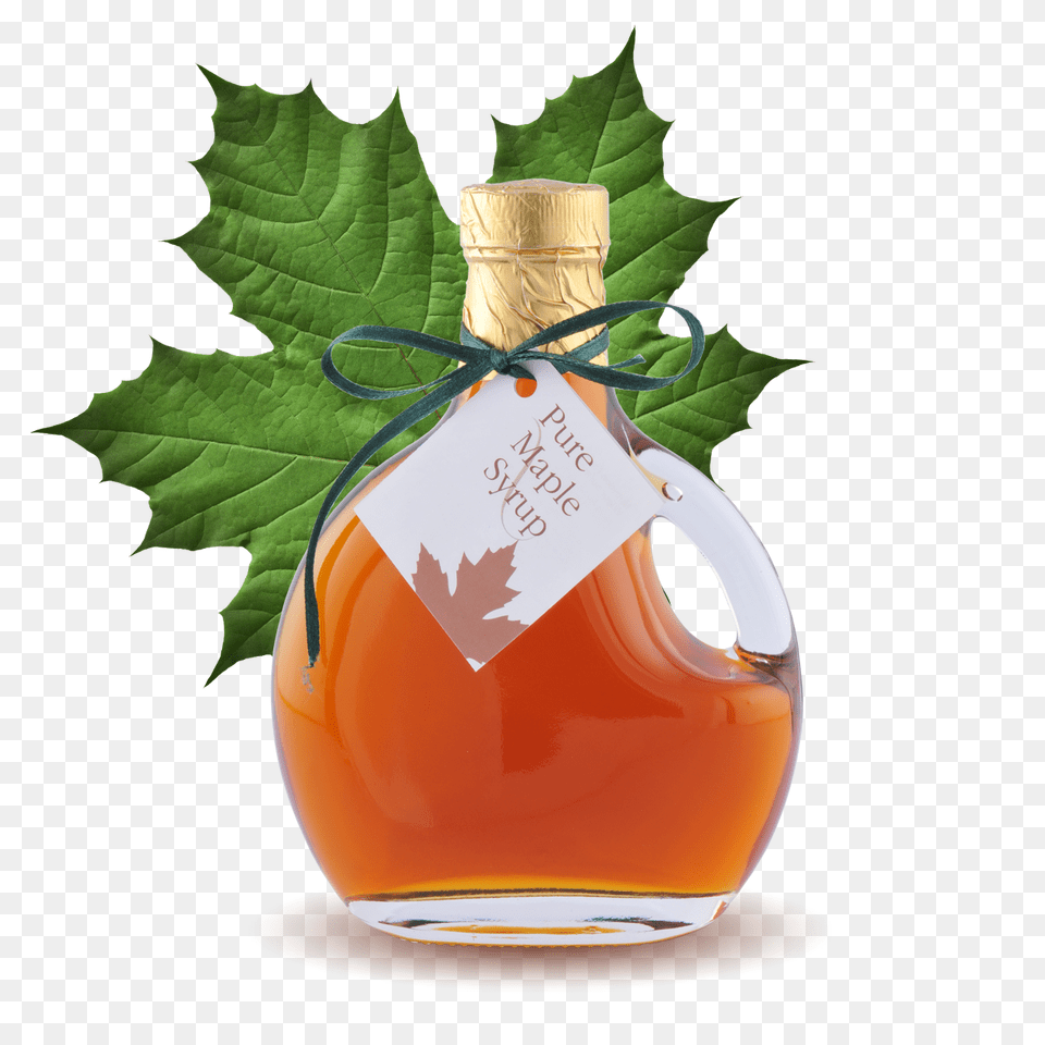 Maple Syrup Basque Bottle Buy Maple Syrup Online, Food, Leaf, Plant, Seasoning Free Transparent Png