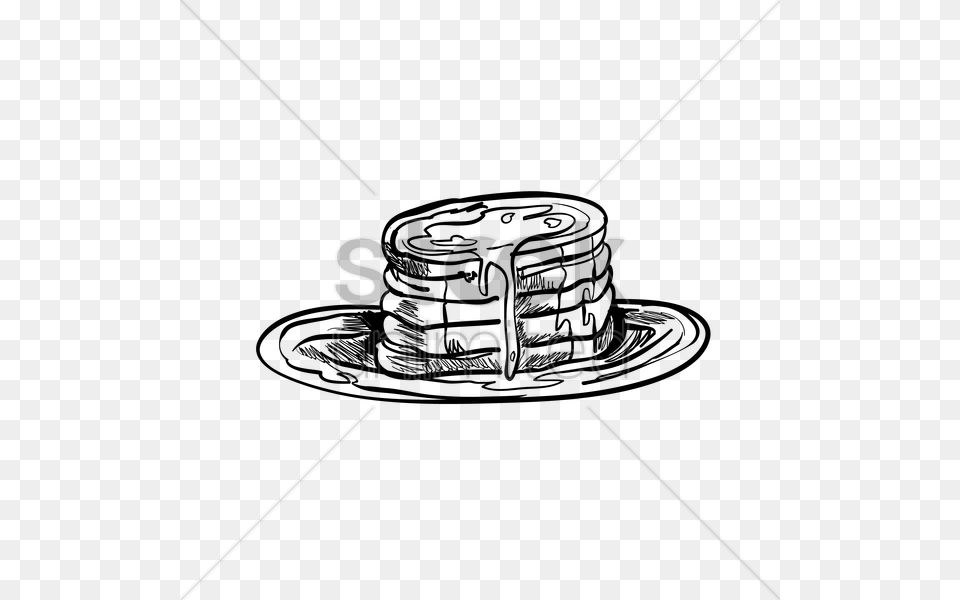 Maple Syrup Drizzled On Pancakes Vector Image, Lighting Free Png Download