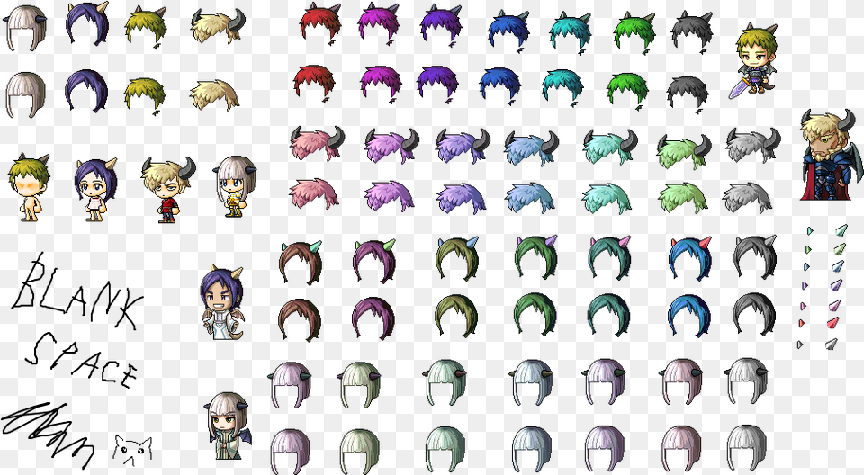 Maplestory Female Hairstyles Maplestory Cute Hair Style, Person, Face, Head Free Png