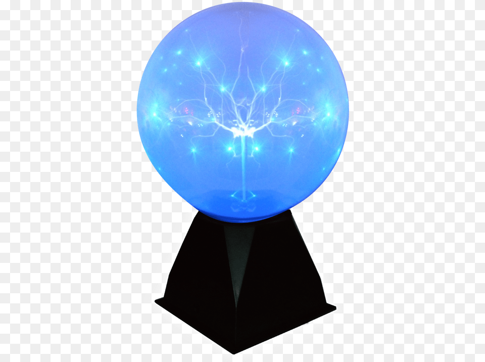 Maplin Eight Inch Interactive Blue Plasma Ball, Sphere, Balloon, Person Free Png