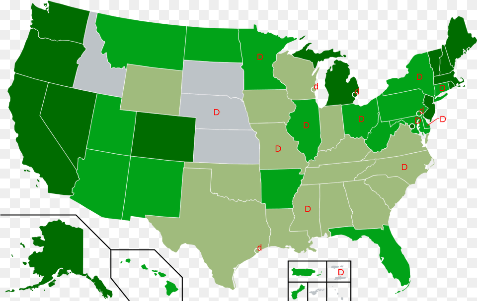 Mapping Decriminalization By City Legal Marijuana Usa, Chart, Green, Plot, Person Png Image