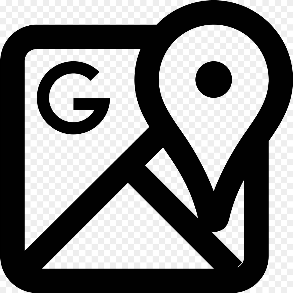 Maps And White Google Map Icon, Gray Free Png Download