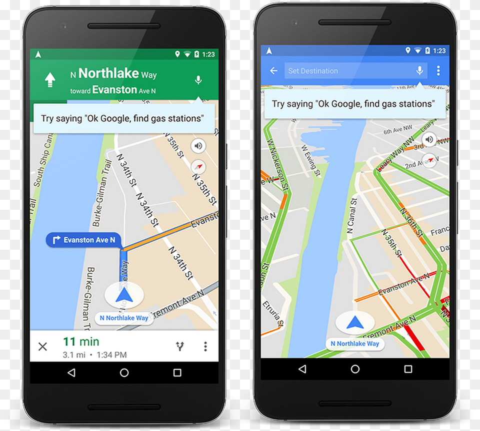 Maps Voice Commands1 Google Maps Mobile Screen, Electronics, Mobile Phone, Phone, Gps Png Image