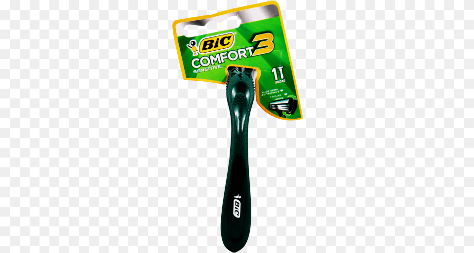 Maquina Afeitar Bic Comfort 3 Hojas Hombre, Brush, Device, Tool, Blade Free Png Download