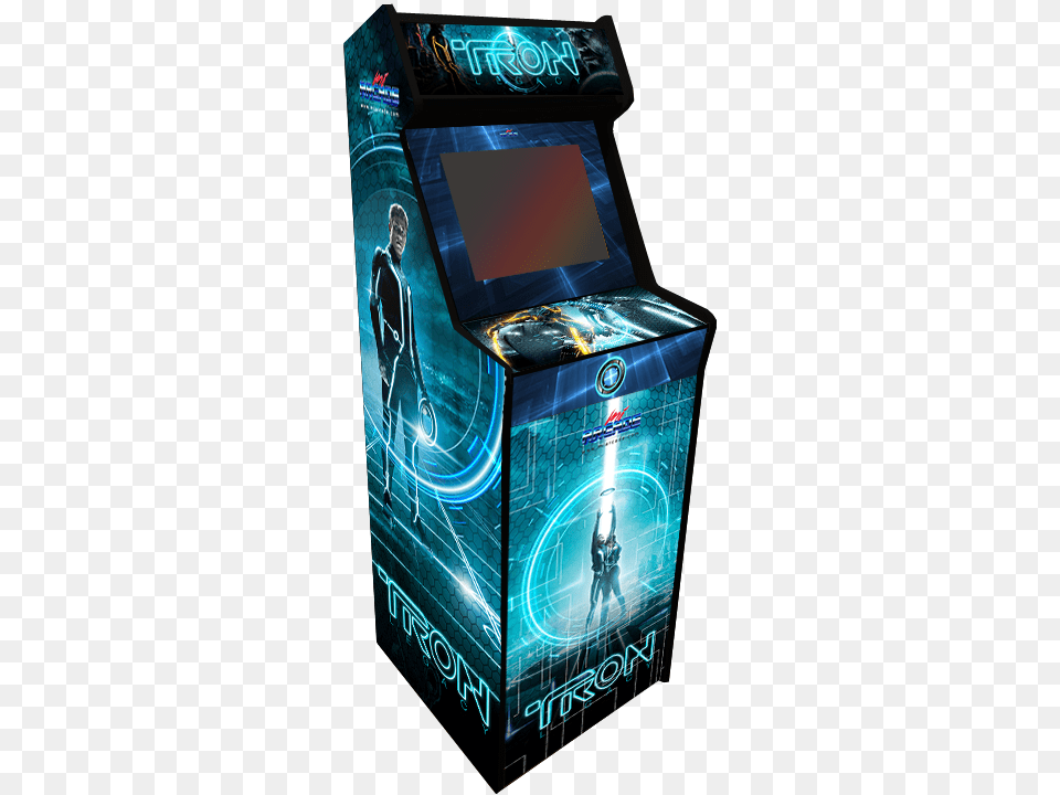 Maquina Arcade Tron Legacy Tron Legacy, Arcade Game Machine, Game, Adult, Female Png Image