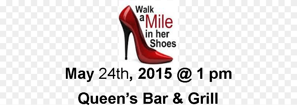 Mar 2015 Walk A Mile In Her Shoes, Clothing, Footwear, High Heel, Shoe Free Png Download