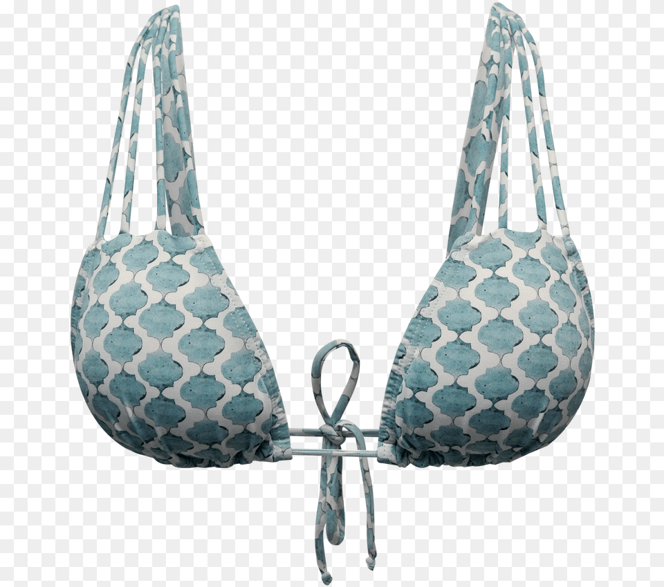 Mar Azul Morocco Amp Teal Strappy Triangle Bikini Top Brassiere, Accessories, Lingerie, Handbag, Clothing Png