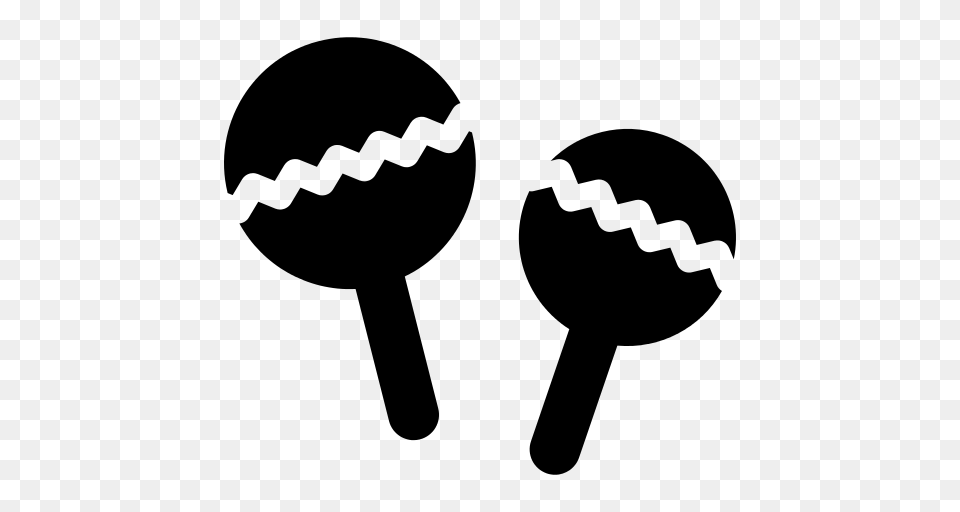 Maracas Icon, Gray Free Png Download