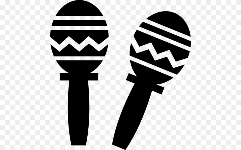 Maracas Rubber Stamp Illustration, Maraca, Musical Instrument, Electrical Device, Microphone Free Png Download