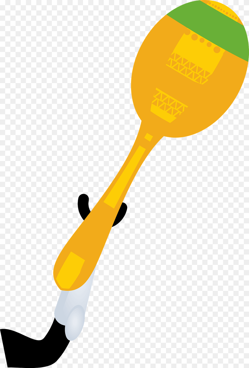 Maracas With Hand Clipart, Cutlery, Racket, Spoon, Maraca Free Png Download