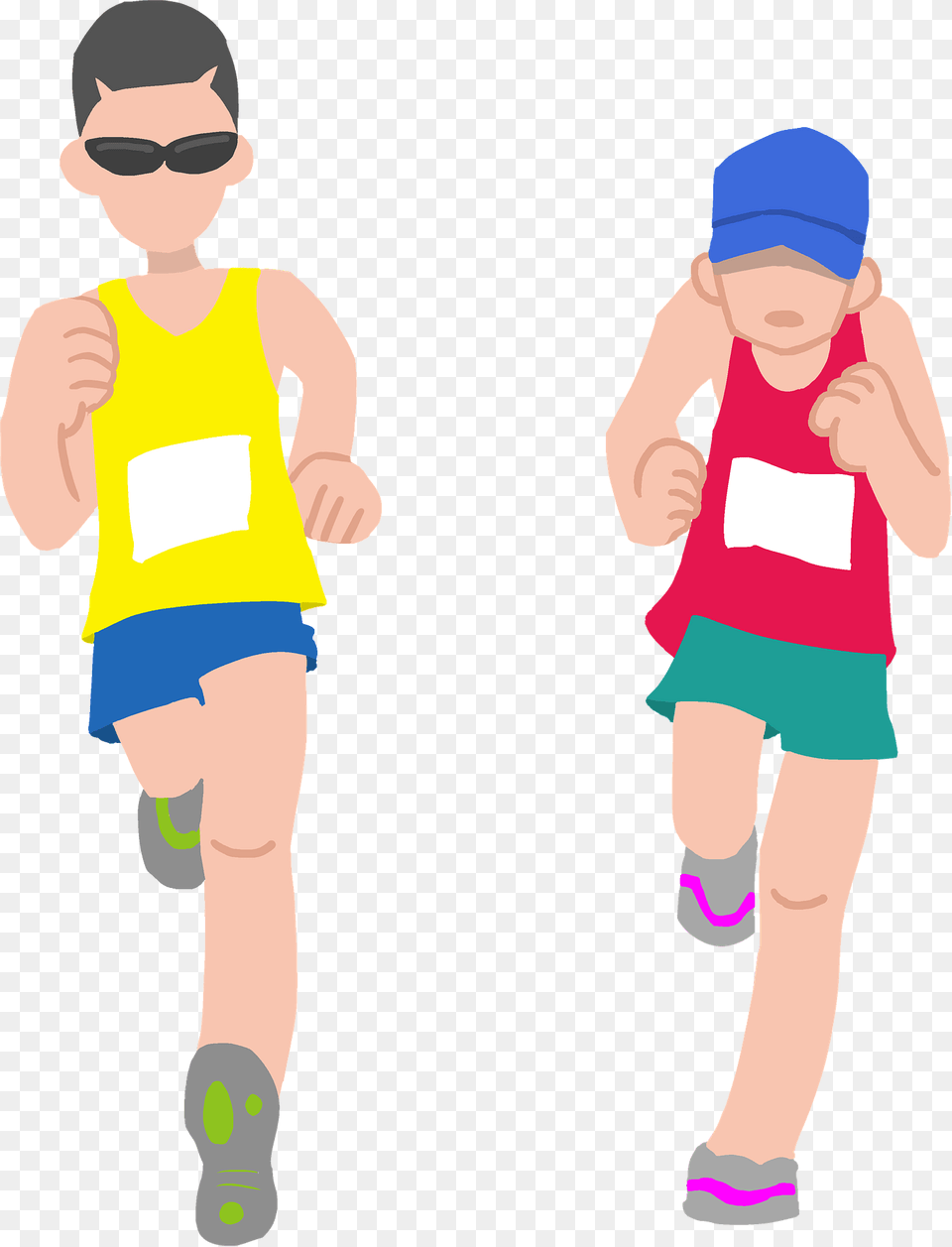 Marathon Clipart, Shorts, Clothing, Male, Child Png Image