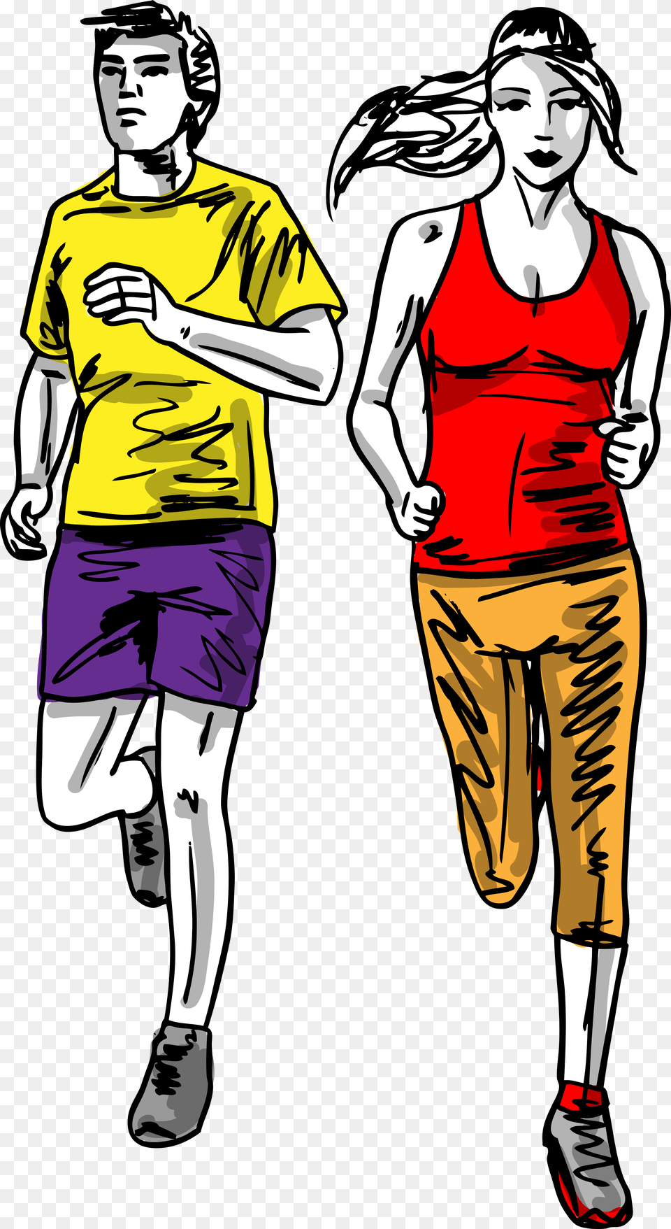 Marathon Ile Ilgili Cizilen Resimler, Shorts, Clothing, Teen, Person Free Transparent Png