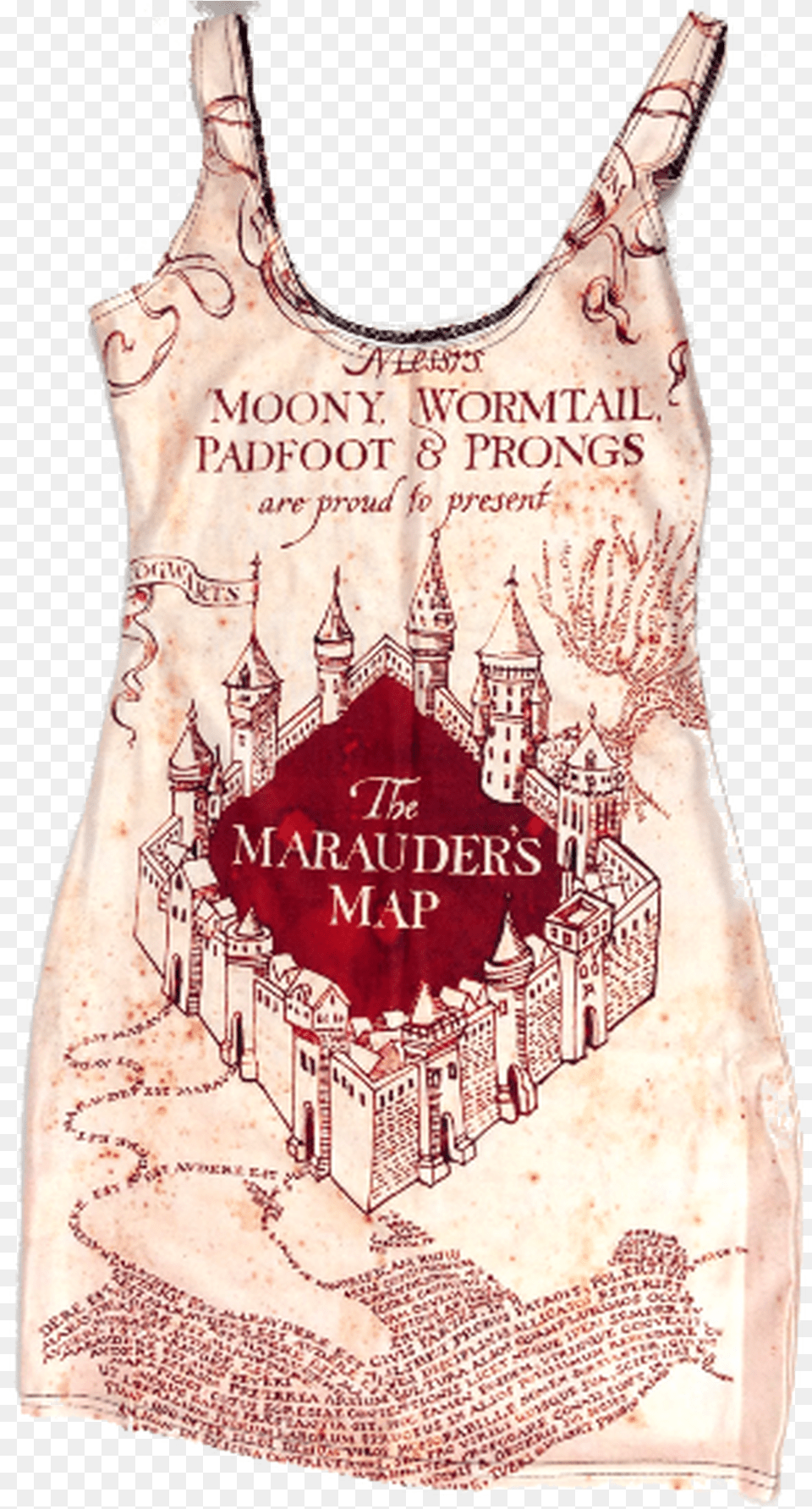 Marauder S Map Print Dress, Adult, Bride, Female, Person Free Png Download