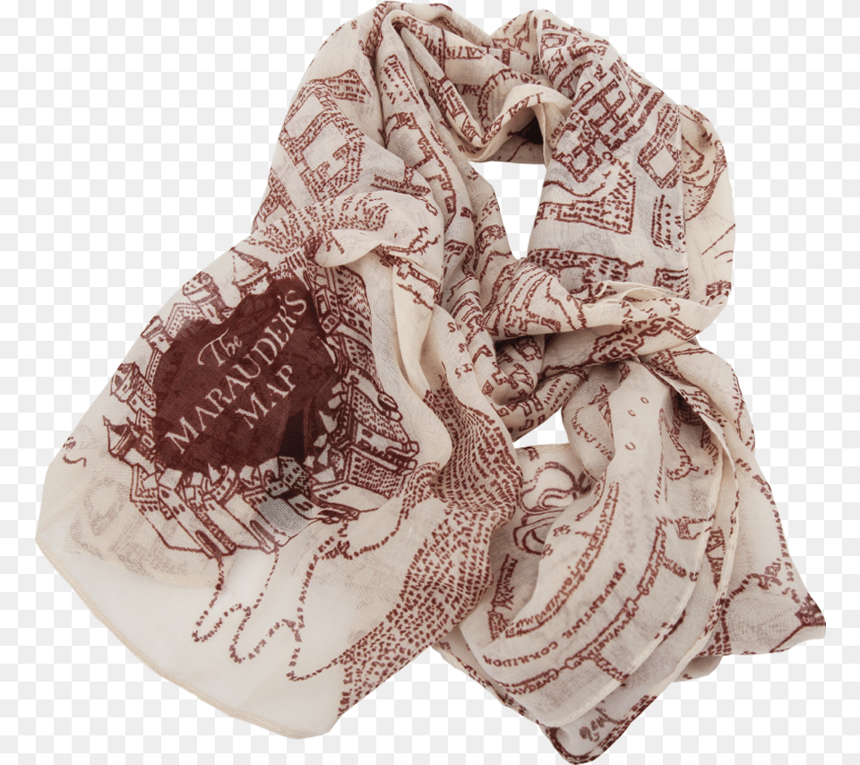 Marauders Map Download Harry Potter Marauders Map, Clothing, Scarf, Stole Free Transparent Png
