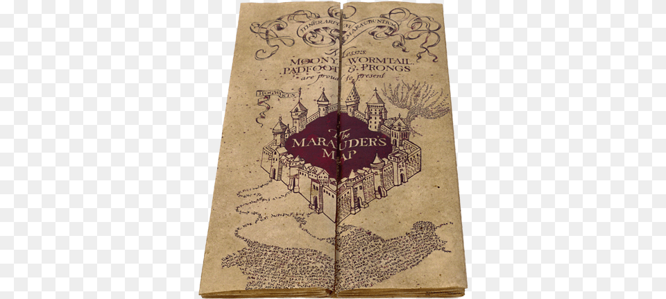 Marauders Map Footprints Harry Potter Original Marauders Map, Book, Publication, Novel, Text Png Image