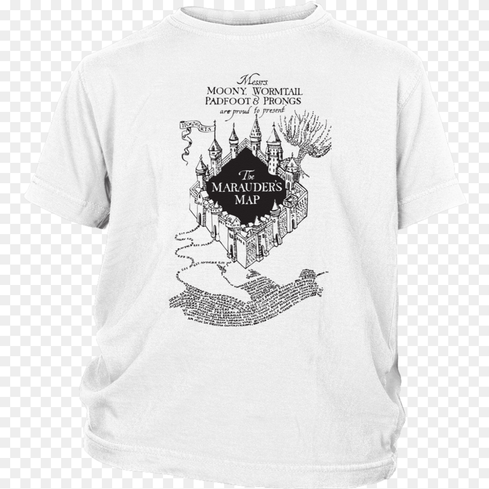 Marauders Map Uv T Shirt White Marauders Map Printable, Clothing, T-shirt Free Png