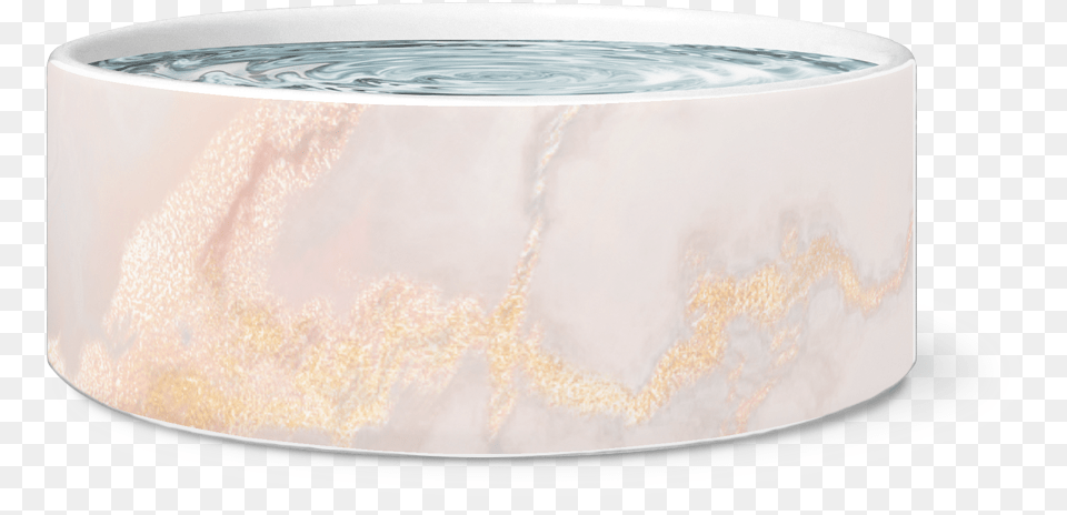 Marble Dog Bowl Cream Gold Bracelet, Tub, Hot Tub, Art, Porcelain Free Transparent Png
