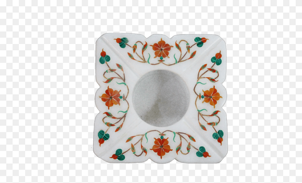 Marble Inlay Ashtray Marble, Art, Porcelain, Pottery Free Png